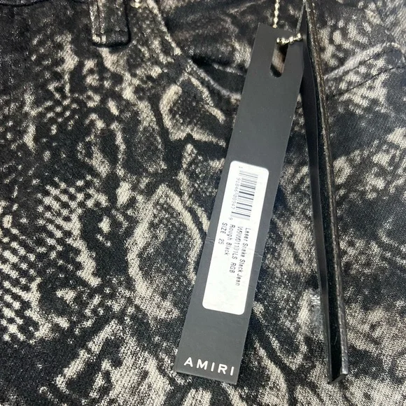 Laser Snake Stack Skinny Jeans